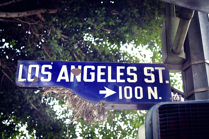 Cartel de Los Angeles Street, California, que visitar en los ángeles