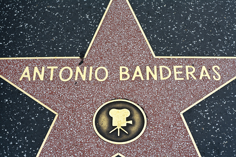 Estrella de Antonio Banderas, Hollywood Blvd, Los Ángeles, California