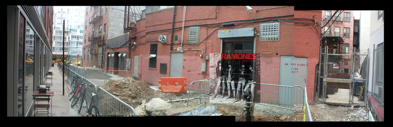 Vista de atrás del CBGB'S de New York