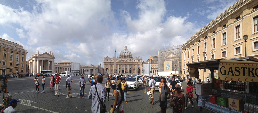 Panorámica de El Vaticano, Roma, Italia, viajar a roma con un bebé