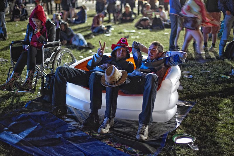Descansado en el Rock Werchter Descansado en el Rock Werchter, Bélgica