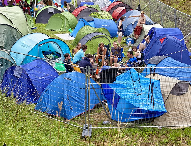 Zona de Acampada Zona de Acampada en Rock Werchter, Bélgica
