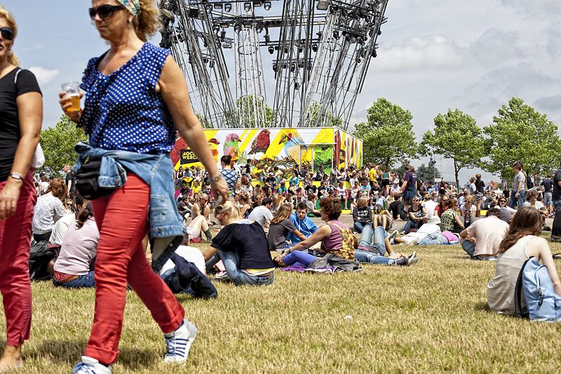 Público en el Rock Werchter Público en el Rock Werchter, Bélgica