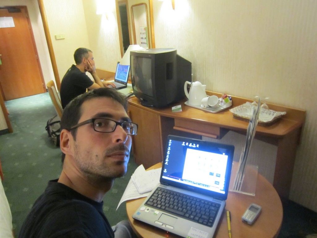 Hotel trabajando, bloggers trabajando en hotel